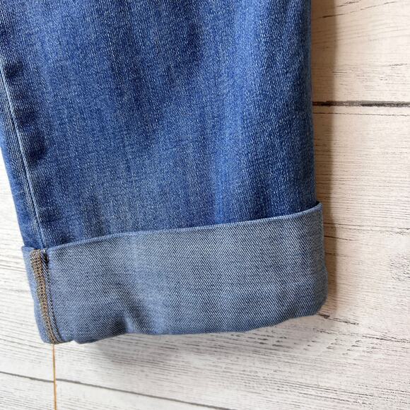 J Jill Jeans Womens Size 10 High Rise Straight Leg Patch Pockets Cuffed Comfort - Picture 5 of 16